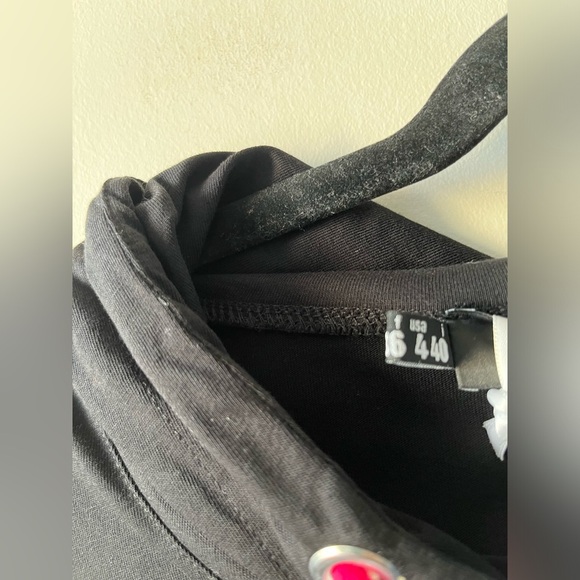 NWT Love Moschino Black Dress with candy cane coloured trims (size 4) - Picture 4 of 12